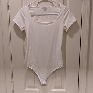 White Women's Bodysuit Size S